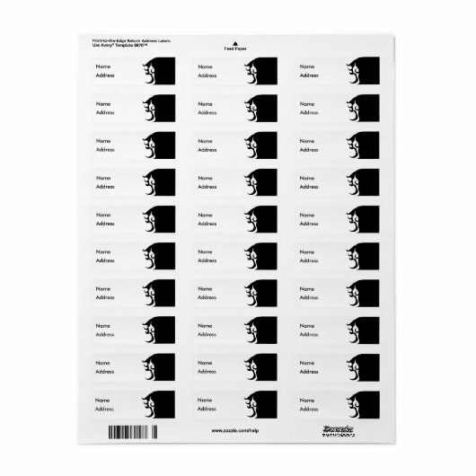 Étiquette Retro Mod Woman (Feuille entière)