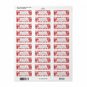 Étiquette Rétro n'importe quel Motif téléphonique couleur (Feuille entière)