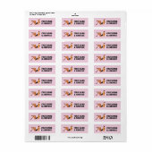 ÉTIQUETTE RETRO PINUP GIRL CHRISTMAS RETURN ADDRESS LABELS (Feuille entière)
