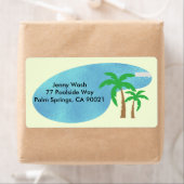 Étiquette Retro Poolside (En situation)