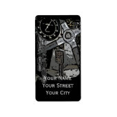 Étiquette Retro Racing Oldtimer Détails Design graphique (Devant)