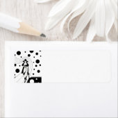 Étiquette Retro Runway Model, mode Art Déco Vintage (En situation)