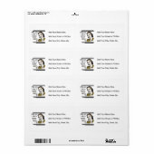 Étiquette Rétro T-shirts et cadeaux de bonne d'enfants (Feuille entière)