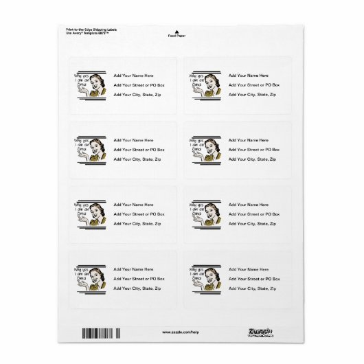 Étiquette Rétros T-shirts et cadeaux d'Oma (Feuille entière)