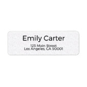 Étiquette Return Address Label (Devant)