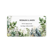 Étiquette Return Address Label (Devant)