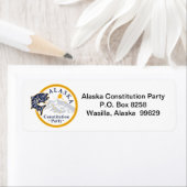 Étiquette Return Address Label, Alaska Constitution Party (En situation)