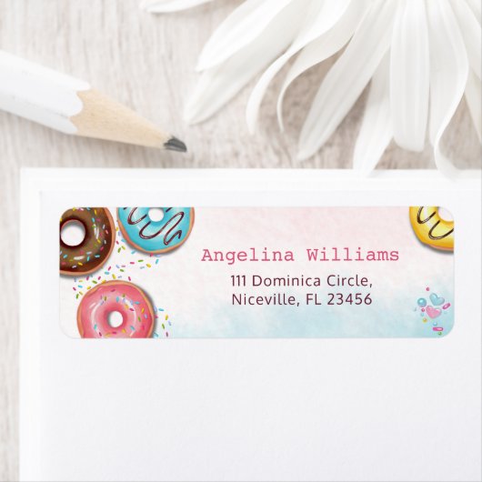 Étiquette Return Address Label for 2nd Birthday (En situation)