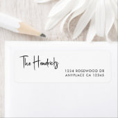Étiquette Return Address Label | Modern Minimal Mail Labels (En situation)