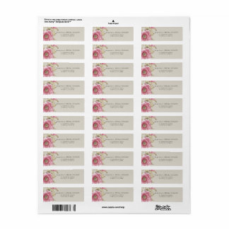 Étiquette Return Address Labels Modern Bride Shower