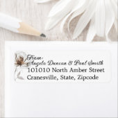 Étiquette Return Address Labels Soft Rose (En situation)