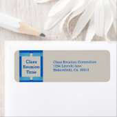 Étiquette Réunion Classe Starburst & Dots (En situation)