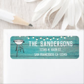 Étiquette Réunion de famille Barbecue annuel Barbecue Rustiq (En situation)