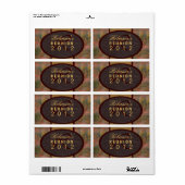 Étiquette Réunion familiale (Feuille entière)