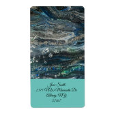 Étiquette Rêves de la peinture abstraite Ocean'20 (Devant)