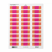 Étiquette Rêves tropicaux (Feuille entière)