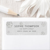 Étiquette Rhinestones blancs Parties scintillant Hiver Floco (En situation)