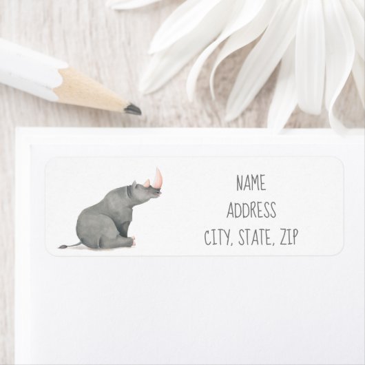 Étiquette Rhino (En situation)