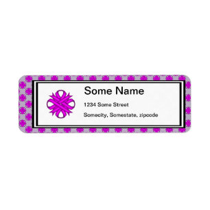 Étiquette Ribbon de Clover violet par Kenneth Yoncich
