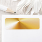 ÉTIQUETTE RICHE SATIN SOIE MÉTALLIQUE OR ARRIÈRE - PLANS NUM (En situation)