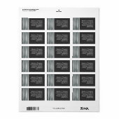 Étiquette Rideau d'argent (Feuille entière)