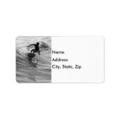 Étiquette Riding The Wave Grayscale (Devant)