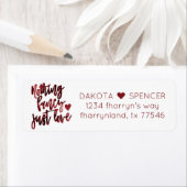 Étiquette Rien De Fancy Juste Amour | Dark Crimson Mariage r (En situation)