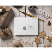 Étiquette Rindeer Rustique Noël, coutume