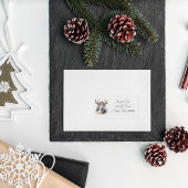 Étiquette Rindeer Rustique Noël, coutume
