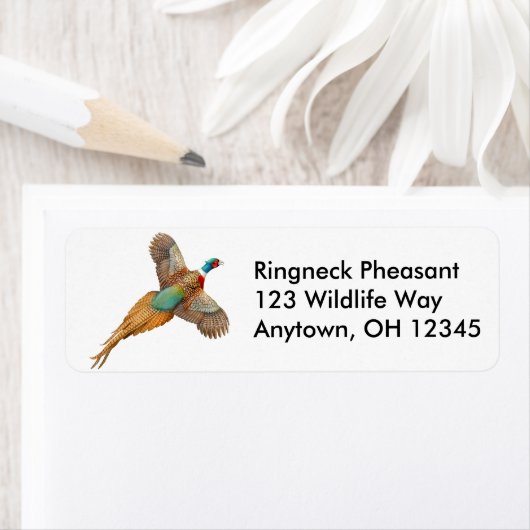Étiquette Ringneck Pheasant (En situation)