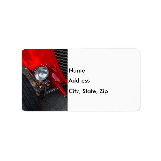 Étiquette Roadster des années 1930 (Devant)