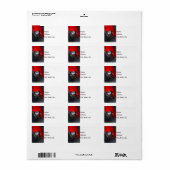 Étiquette Roadster des années 1930 (Feuille entière)