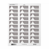 Étiquette Robe de mariée moderne glamour douche de mariée gr (Feuille entière)