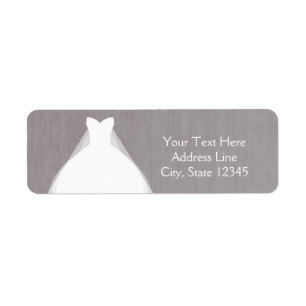 Étiquette Robe de mariée Moderne Glamour Enterrement de vie