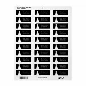 Étiquette Robe mariage (Feuille entière)