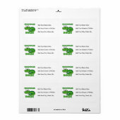 Étiquette Roche de crocodiles (Feuille entière)