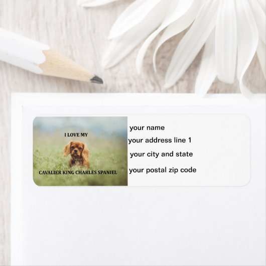 Étiquette rocher ruby love w pic (En situation)