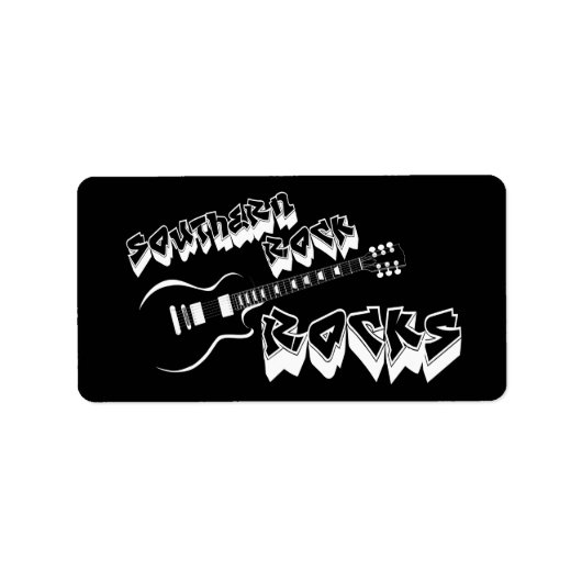 Étiquette Rock du sud (Devant)