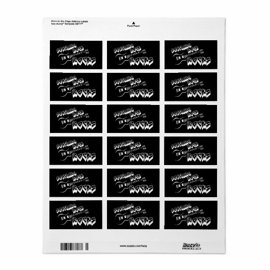 Étiquette Rock du sud (Feuille entière)