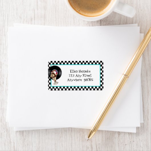 Étiquette Rock et Roll (En situation)