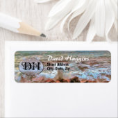 Étiquette Rocky Waves 0742 Adresse (En situation)