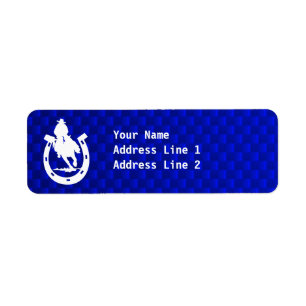 Étiquette Rodéo bleu