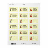 Étiquette Roi Stick Figure (Feuille entière)