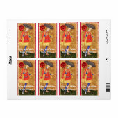 ÉTIQUETTE ROI'S VINEYARD RED WINE WAX SEAL/ TAROTS ANCIENS (Feuille entière)