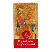 ÉTIQUETTE ROI'S VINEYARD RED WINE WAX SEAL / TAROTS ANCIENS (Devant)
