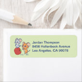 Étiquette Rollage Anime Tuffy et Jerry Apple (En situation)