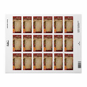 Étiquette Romantique (Feuille entière)