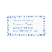 Étiquette Romantique Douce Plutôt Flore Bordure retour (Devant)