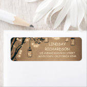 Étiquette Romantique Russe lucioles Mason Jars Mariage (En situation)