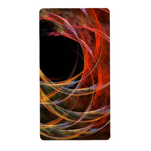 Étiquette Rompre le cercle de l'art Abstrait fractal (Devant)